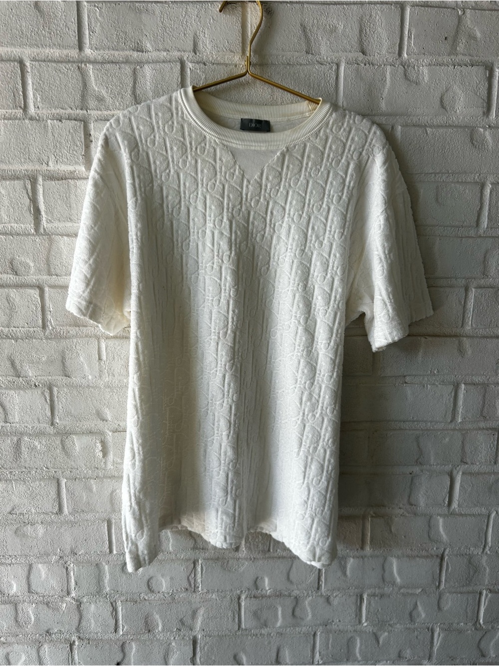 DIOR MENS shirt logo terry cloth